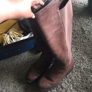 Torrid wide calf flat OTK boots